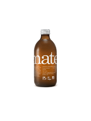 [422 821 98] Charitea Maté - Infusion Maté pétillant bio à l'orange Bio verre - 12 x 33cl