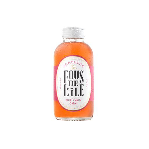 [3770015551008] Fous de l'Île Kombucha Hibiscus Chai Bio verre - 12 x 375ml