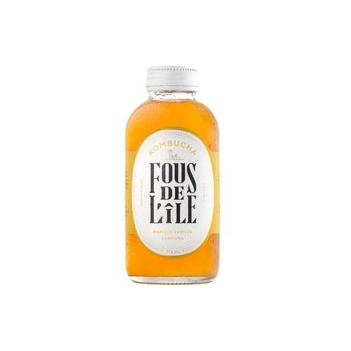 [3770015551039] Fous de l'Île Kombucha Mangue Vanille Bio verre - 12 x 375ml