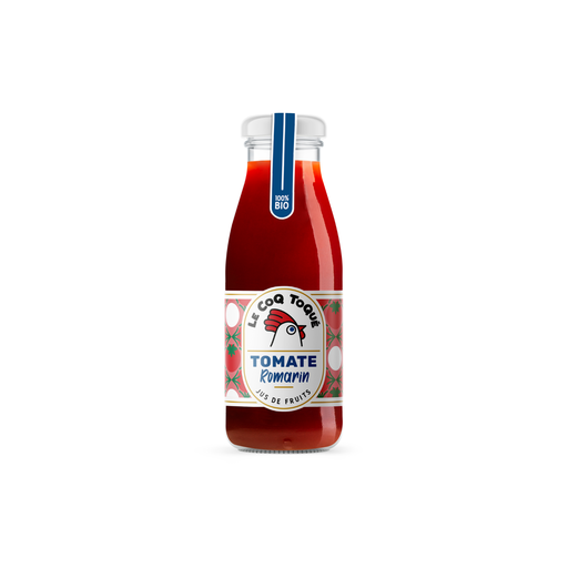 [3760048260022] Le Coq Toqué ! Pur jus de tomate romarin Bio verre - 12 x 25cl