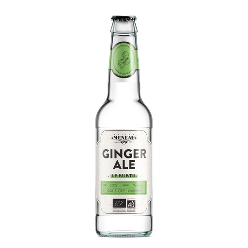 [3274490970502] Meneau Bartenders Ginger Ale Bio verre - 12 x 20cl