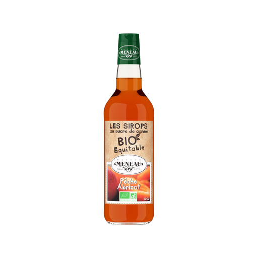 [3274490976368] Meneau Sirop Pêche Abricot Bio Verre - 1 x 50cl