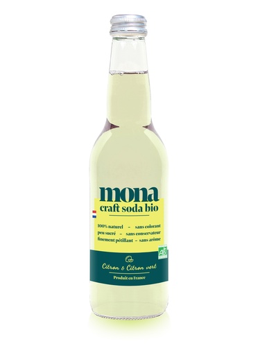 [3760255150468] Mona Bio Citron & Citron vert verre - 12 x 33cl